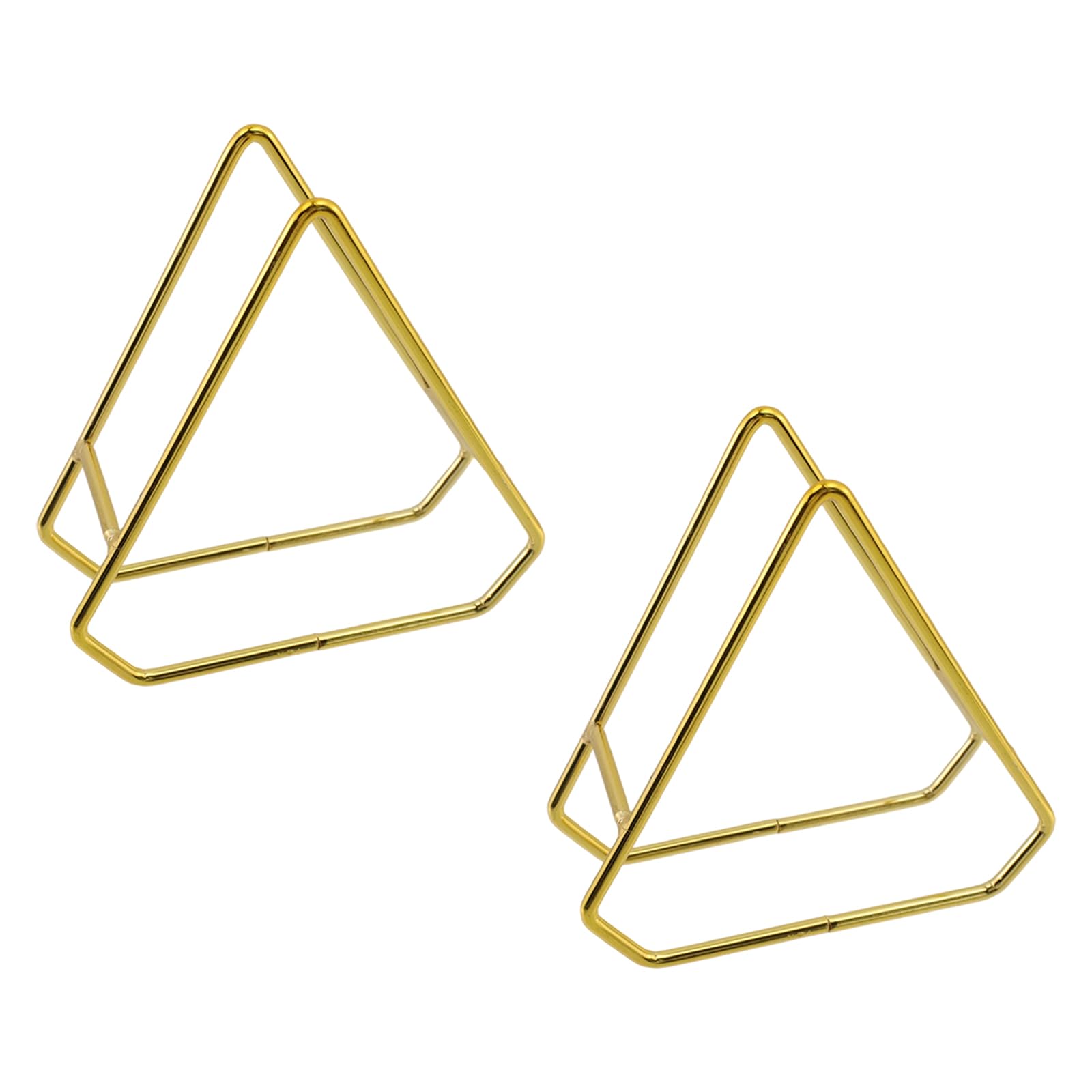 Support de sous-verre triangulaire doré pour éviter le désordre sur la table