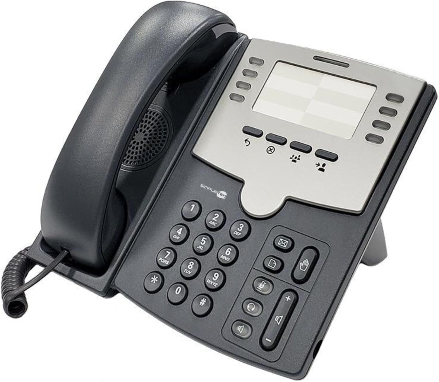 SIMPLETEK - Profesjonalny telefon IP 8 linii | VoIP SIP, obsługa PoE, podwójny port Ethernet, Audio Wideband HD