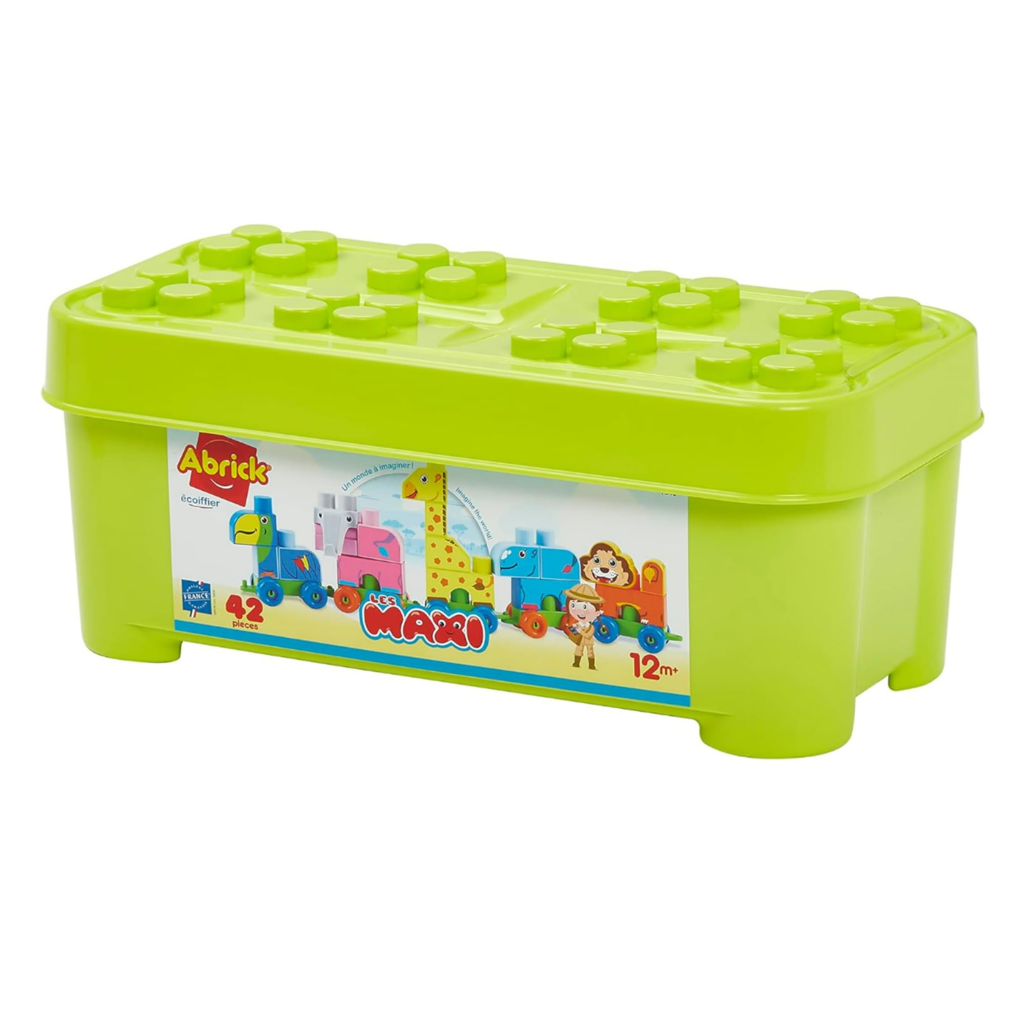 Treno Degli Animali Écoiffier Abrick Maxi – 42 Pezzi, Gioco Di Costruzioni Per Bambini Da 12 Mesi, Made In France - 2