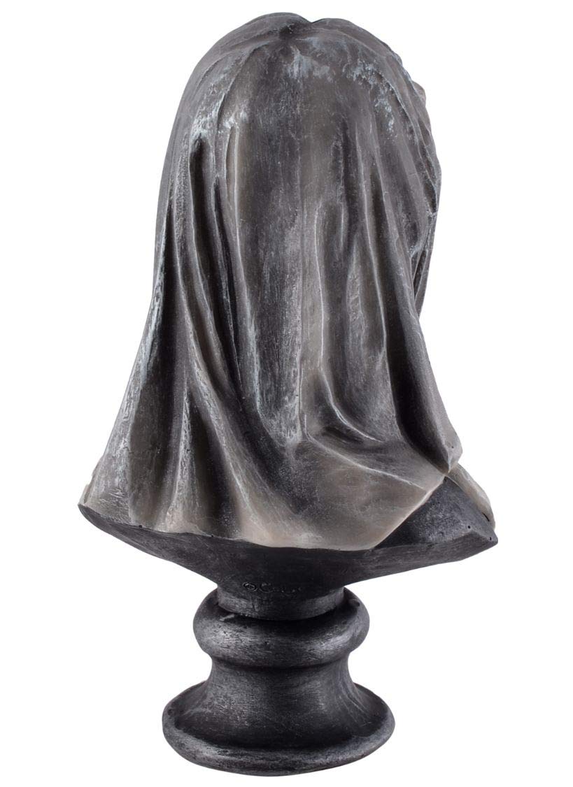 Vogler 766-7657 Totenkopfbüste Dark Veil Calavera Busto 25 CM Cráneo Calavera Gótico