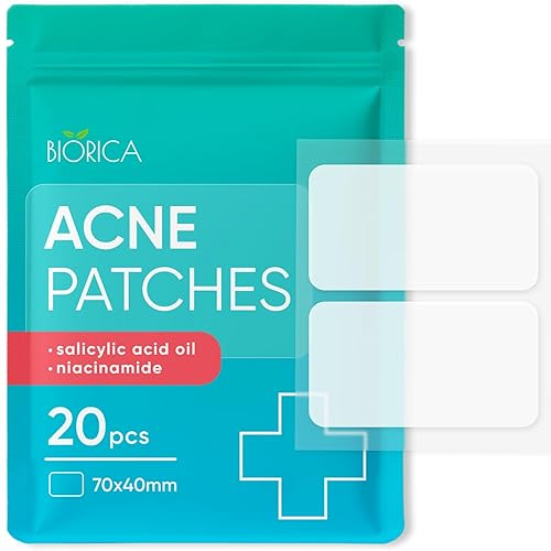BIORICA Parches para espinillas para acné, el mejor parche hidrocoloide para espinillas para el rostro y la piel, parches invisibles para todo tipo