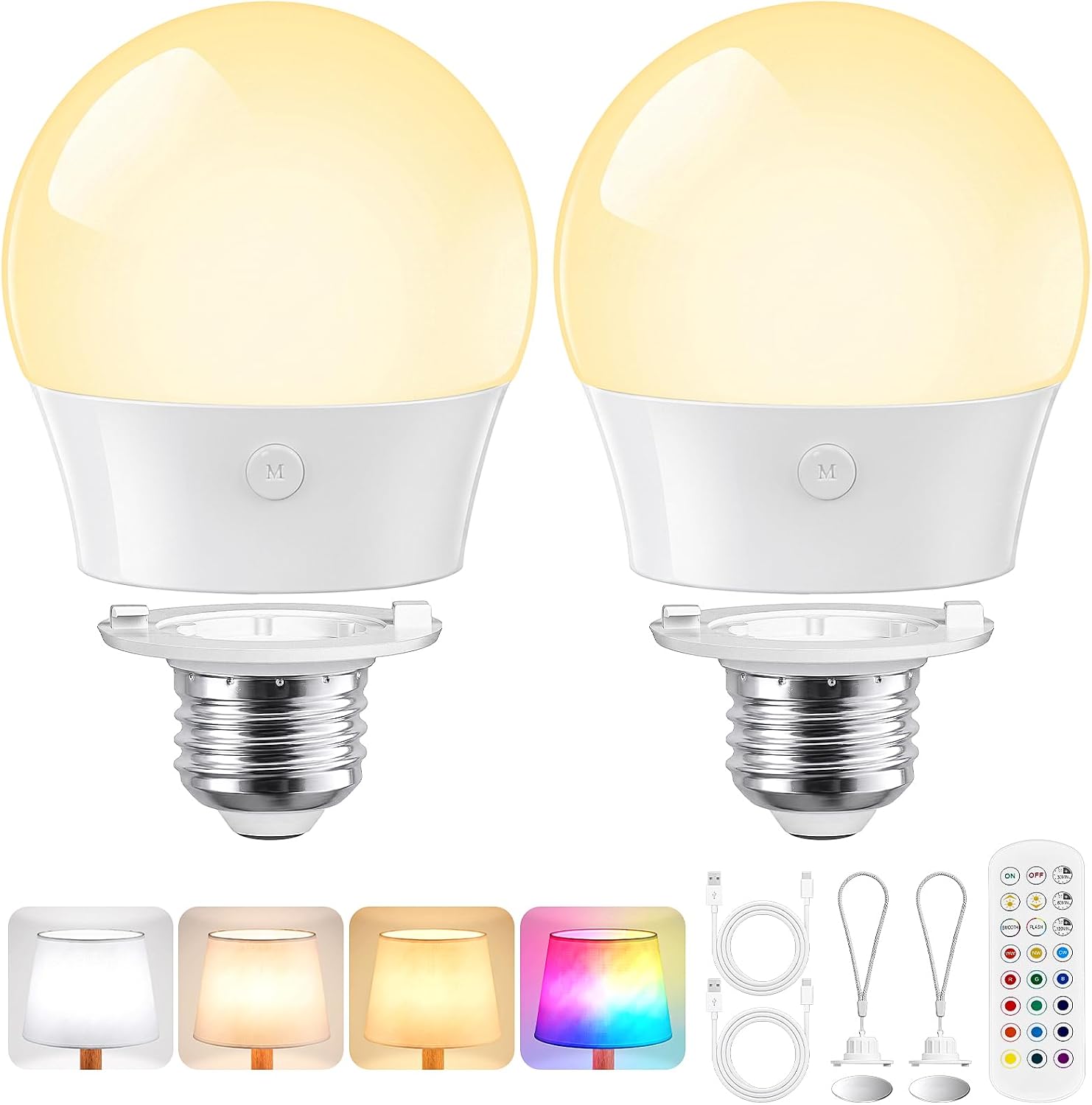 Yochoice E26 Rechargeable Light...