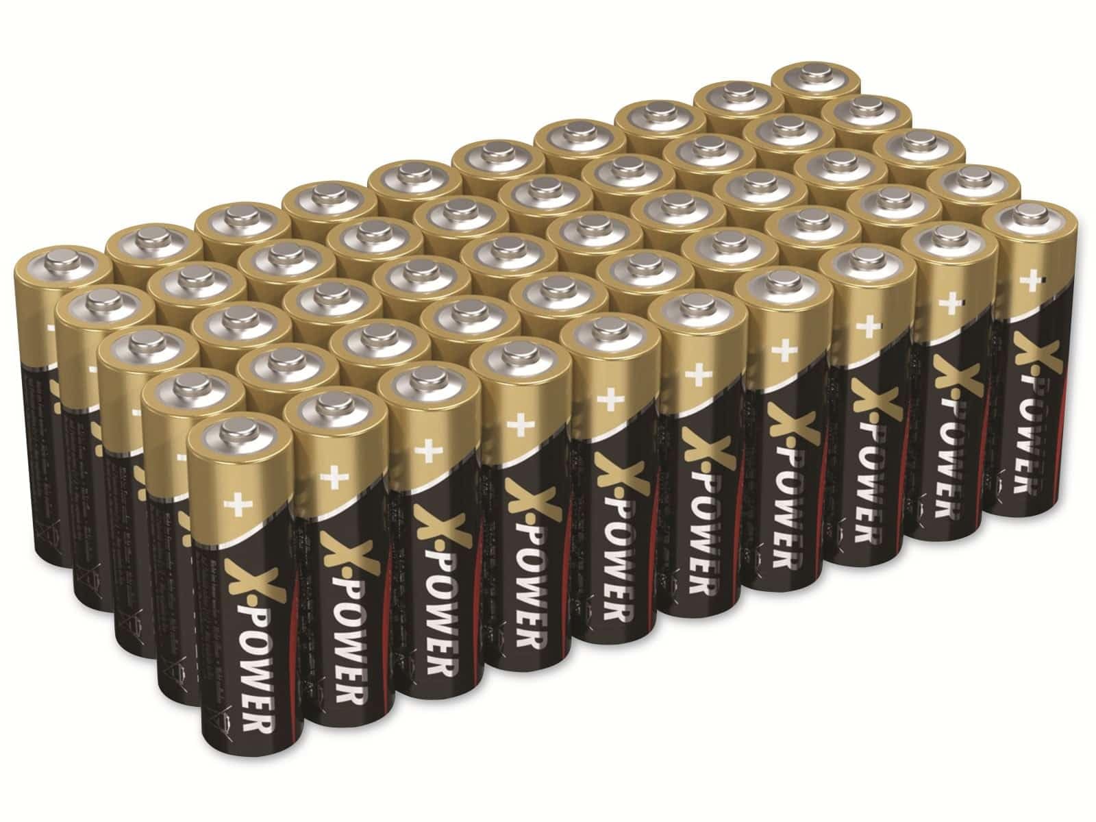 Ansmann X-Power Mignon (AA) Lot de 50 Piles alcalines au manganèse 1,5 V