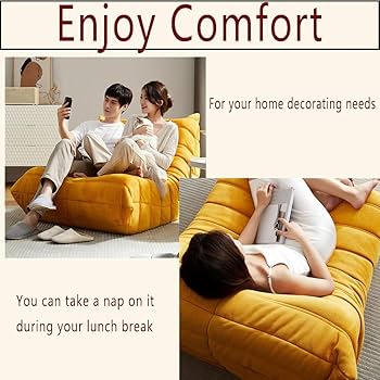 Amazon.co.jp: 怠け者のソファー 寝れるビーズクッション
