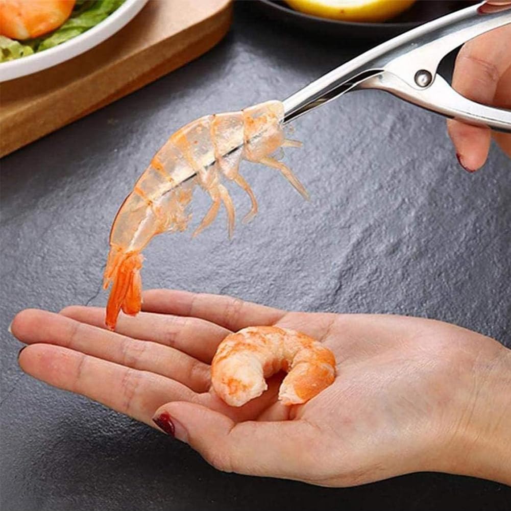 Shrimp Line Knife,Pelador de Gambas y Langostinos,5 In 1 Multifunctional Shrimp Like Fish Maw Knife,Cuchillos Multiusos Línea Camarones,Herramienta de Cocina Esencial