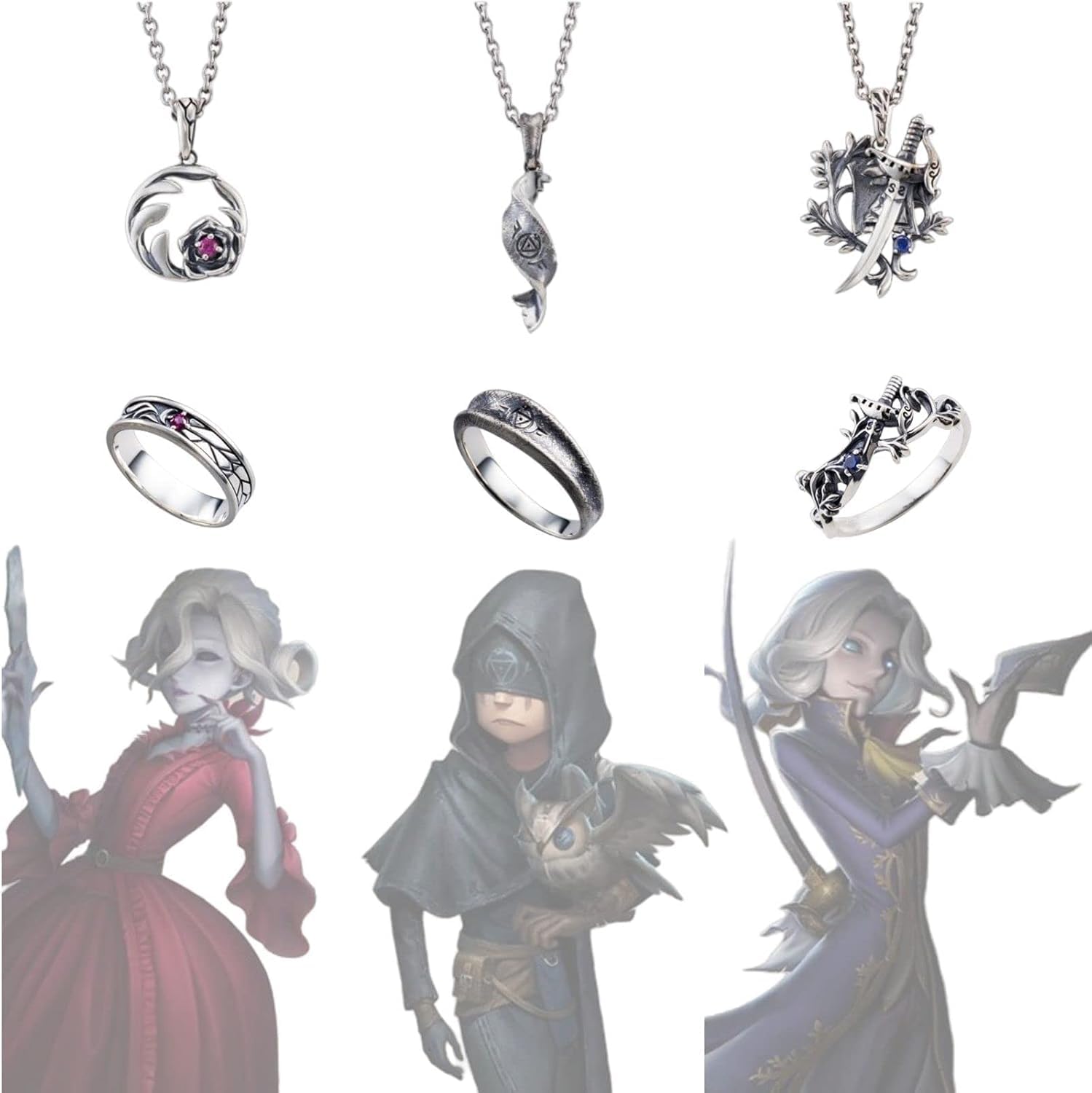 Amazon.co.jp: 第五人格 Identity V 指輪 ネックレス 写真家 占い師 血 Amazon.co.jp: 第五人格 Identity V 指輪 ネックレス 写真家 占い師 血