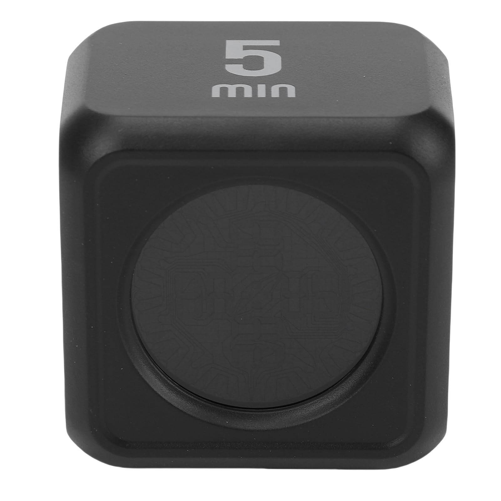 Cubo temporizador visual de productividad negro con sensor de gravedad, 53mm
