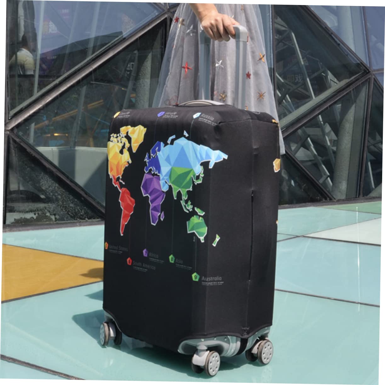 Funda Protectora para Maleta de Viaje Talla S de Poliéster y Spandex