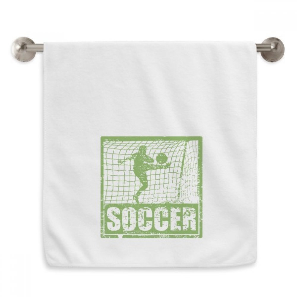 Serviettes débarbouillettes football blanches 13x29 inch essuie-mains