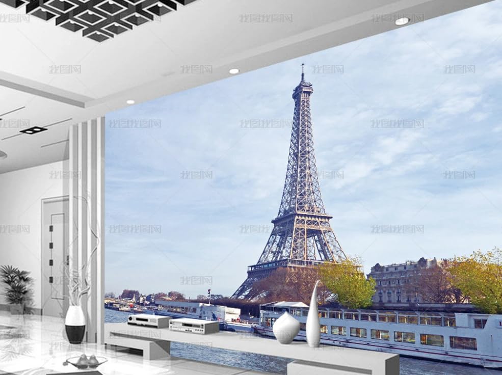 Papier peint intissé Tour Eiffel poster géant mural salon - 2
