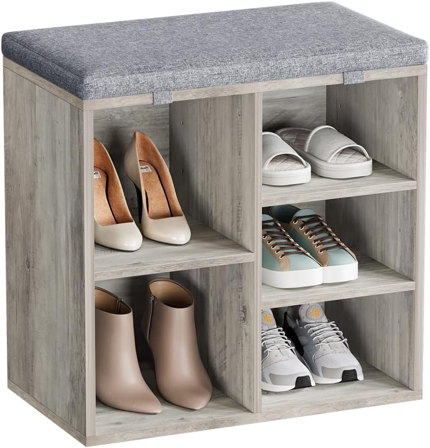 CuisinSmart Small Shoe Storage Bench, Shoe Rack Bench with