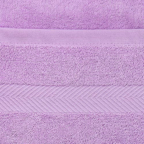 SEMAXE Towel Luxury Bath Towel Sets for Bathroom. Hotel & Spa Quality. 2 Large Bath Towels, 2 Hand Towels, 4 Washcloths. Premium Collection Bathroom Towels (Orange+Purple, 8 Towel Set) - Thumbnail 7