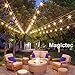 Magictec Solar String Lights, LED S14 Solar String Light Outdoor Waterproof Lighting Decoration Energy Saving Hanging Decor for Garden, Balcony, Porch, Backyard or Camp Tent 27 ft