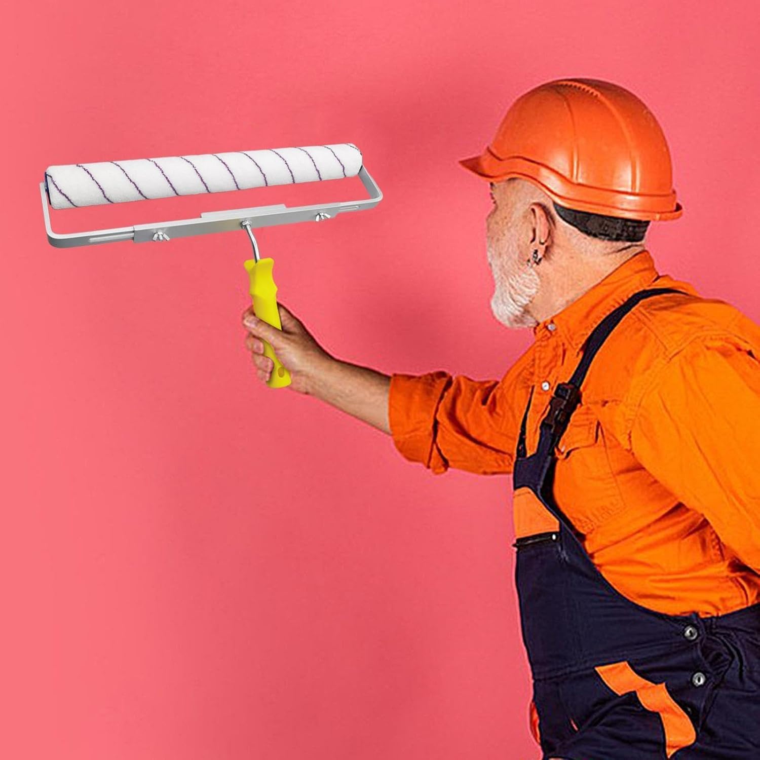 Set di rulli da pittura da 20 pollici, manicotto a rullo in microfibra, staffa a rullo espandibile, per pareti verniciate e soffitti