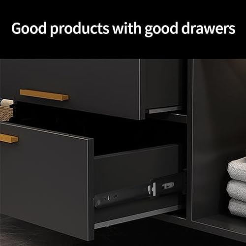 Miniatura 5 de 2 pares de 10 pulgadas de extensión completa menos ruido rodamiento de bolas deslizantes de cajón negro, cierre suave, montaje lateral resistente,