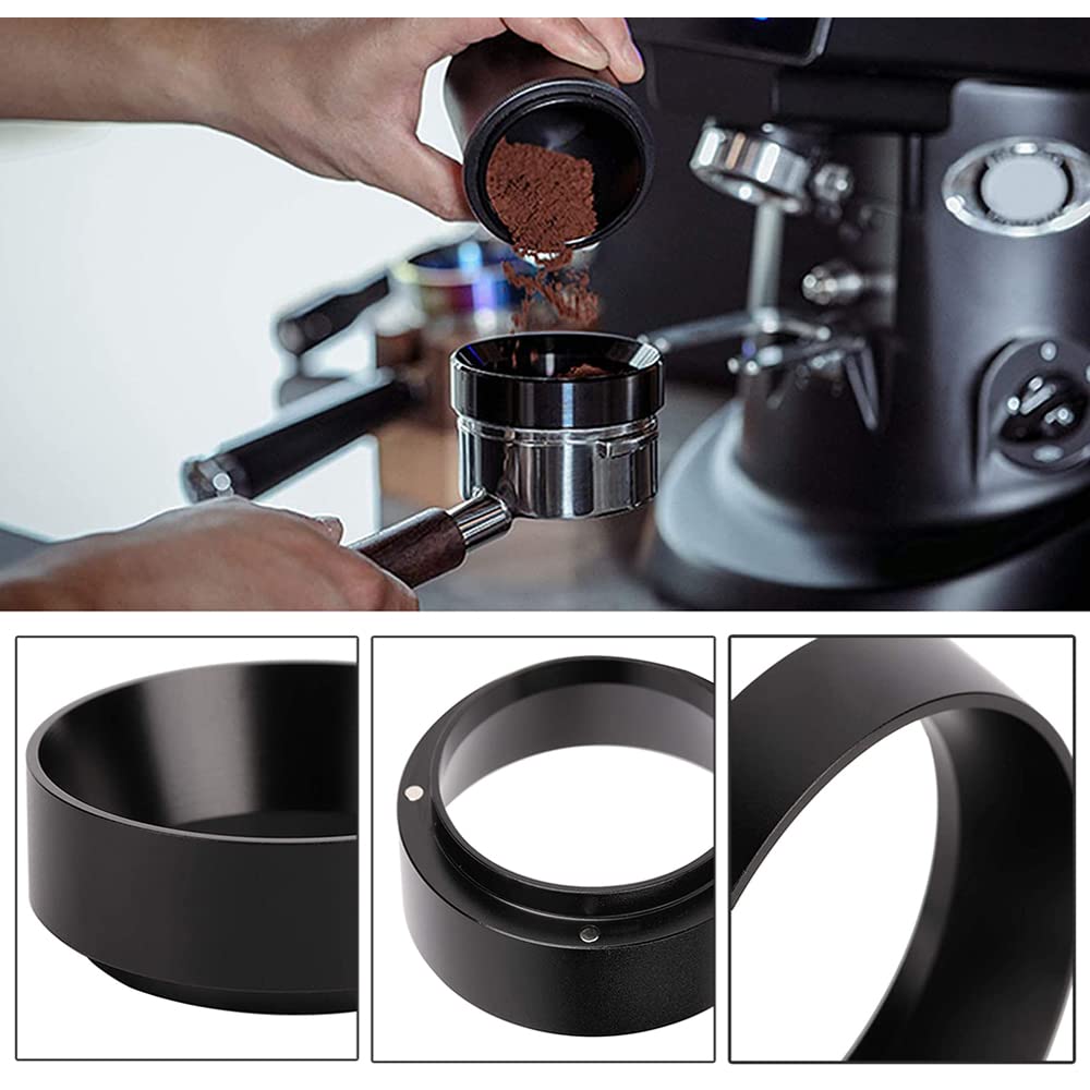 Dosing Ring, 53mm Funnel, Magnetic Coffee Dispensing Funnel for Espresso, Coffee Funnel, Compatible with Filter Holder 53 mm, Coffee Maker Accessories for Barista, Cafe