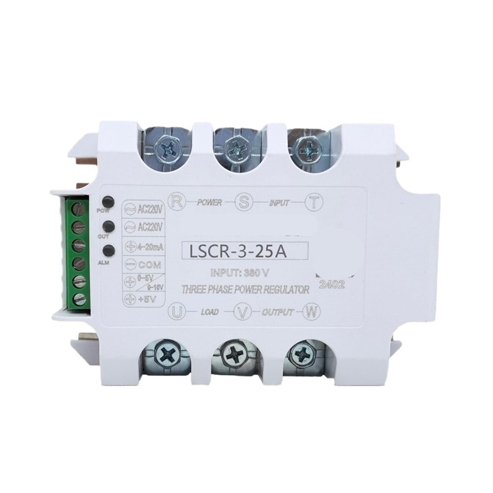 YMUGUEGH 0-10V 4-20MA Three Phase Fully Isolated 25A 380V AC Voltage Regulator Module