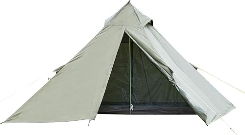 BUNDOK Solo Teepee BDK-75 Single Pole Tent, Compact Storage, Storage Case Included