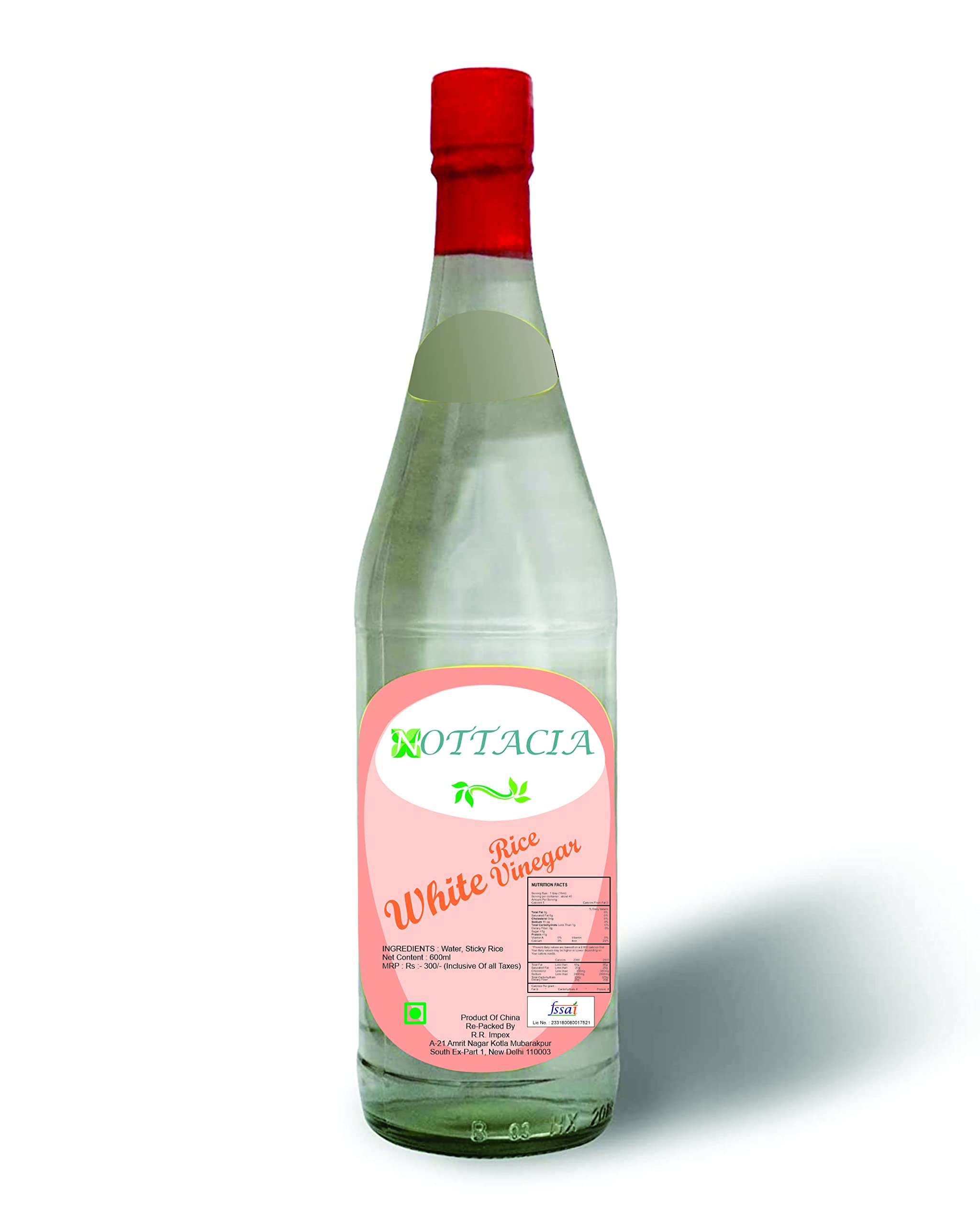 Nottacia White Rice Vinegar, 600ml (B09MYSJ6VP) Amazon Price History, Amazon Price Tracker