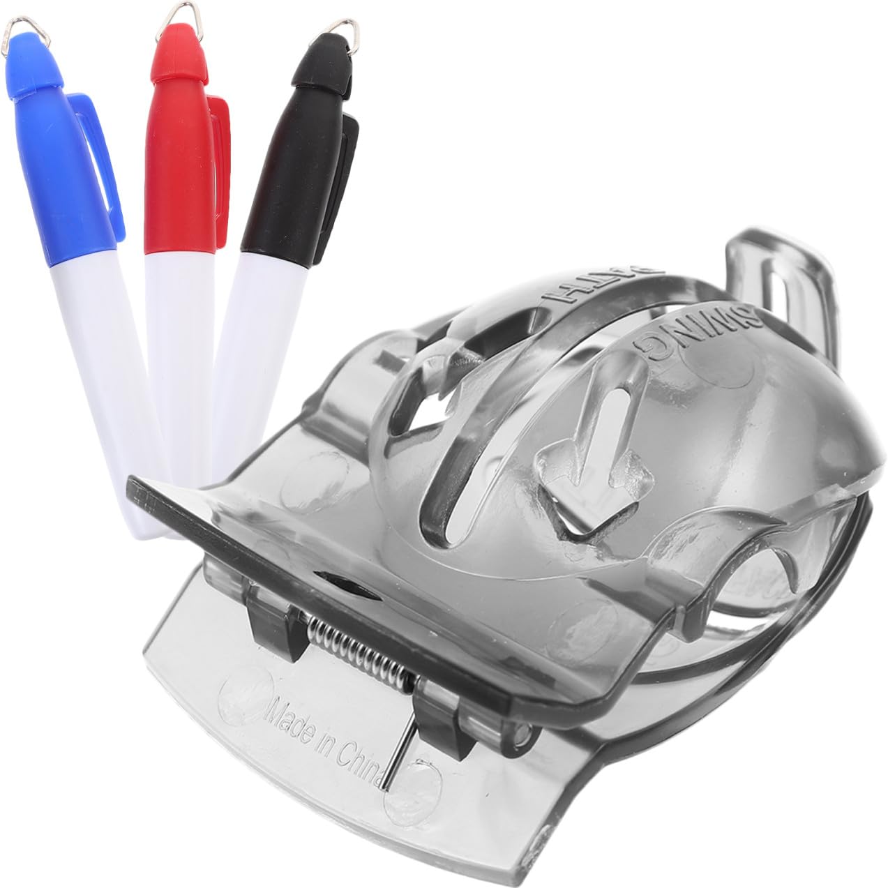 TOYANDONA Pennarello da Golf Pennarello per Pallina da Golf marcatori marcatura allineamento Stampino a Sfera indicatore del Morsetto a Sfera Fornitura di Golf ABS