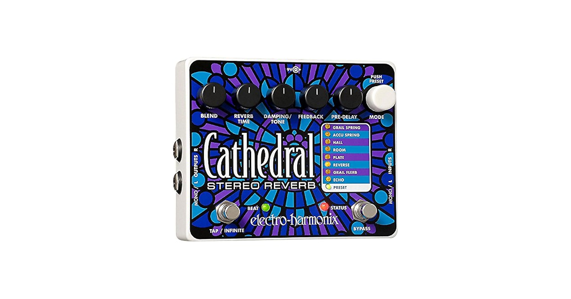 Amazon.com: Electro-Harmonix Cathedral Stereo Reverb Pedal