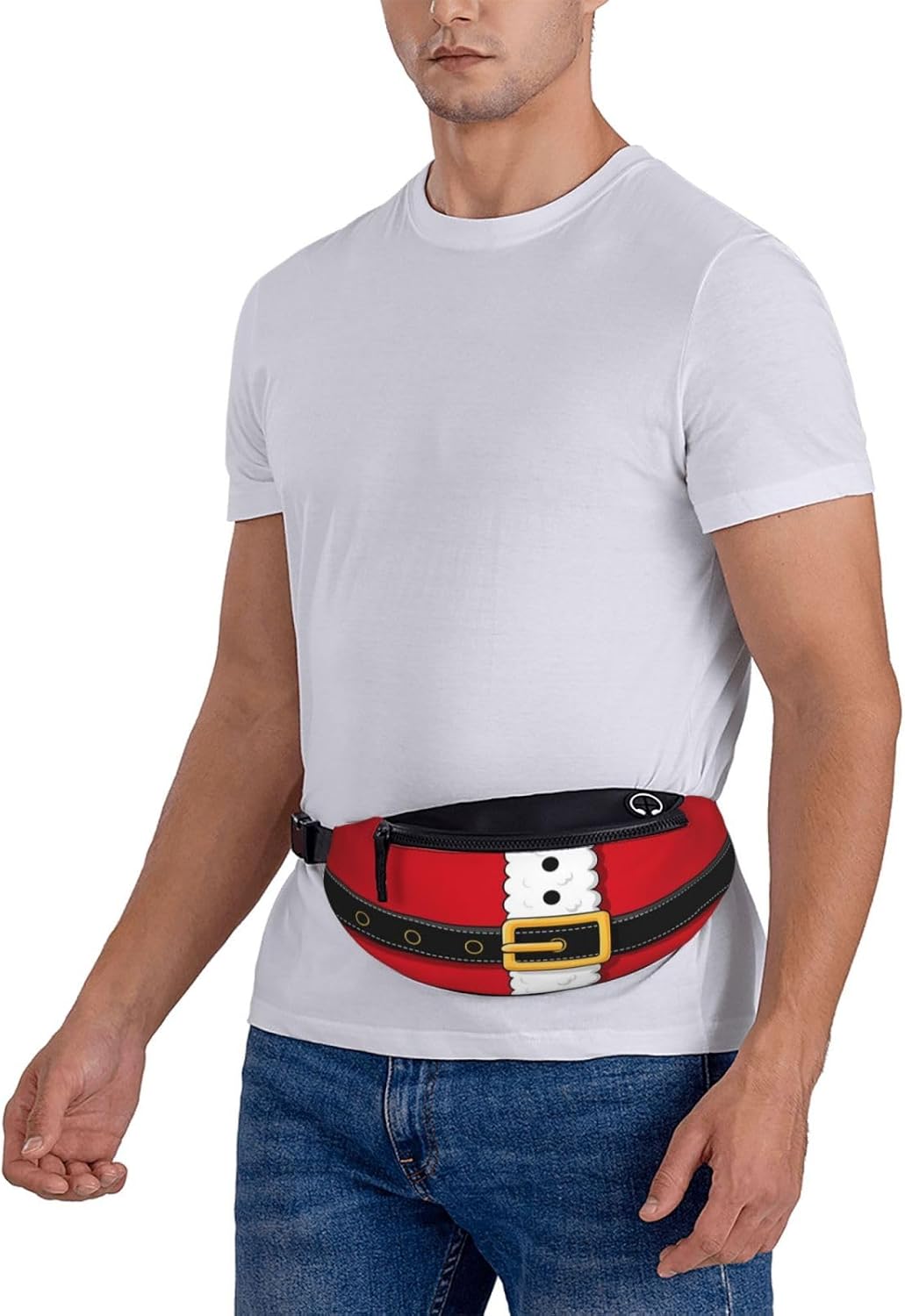 Christmas Fanny Pack Waist Bag Adjustable Belt Bag For Men Women Traveling Hiking Cycling Running