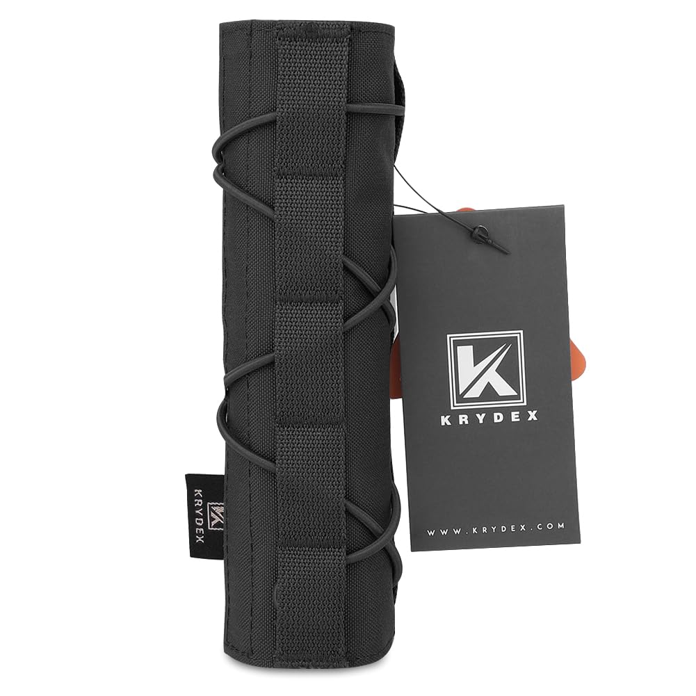 KRYDEX Airsoft Tactical Silencer Cover Suppressor Cover 18CM-7 inch (Black) - Image 2