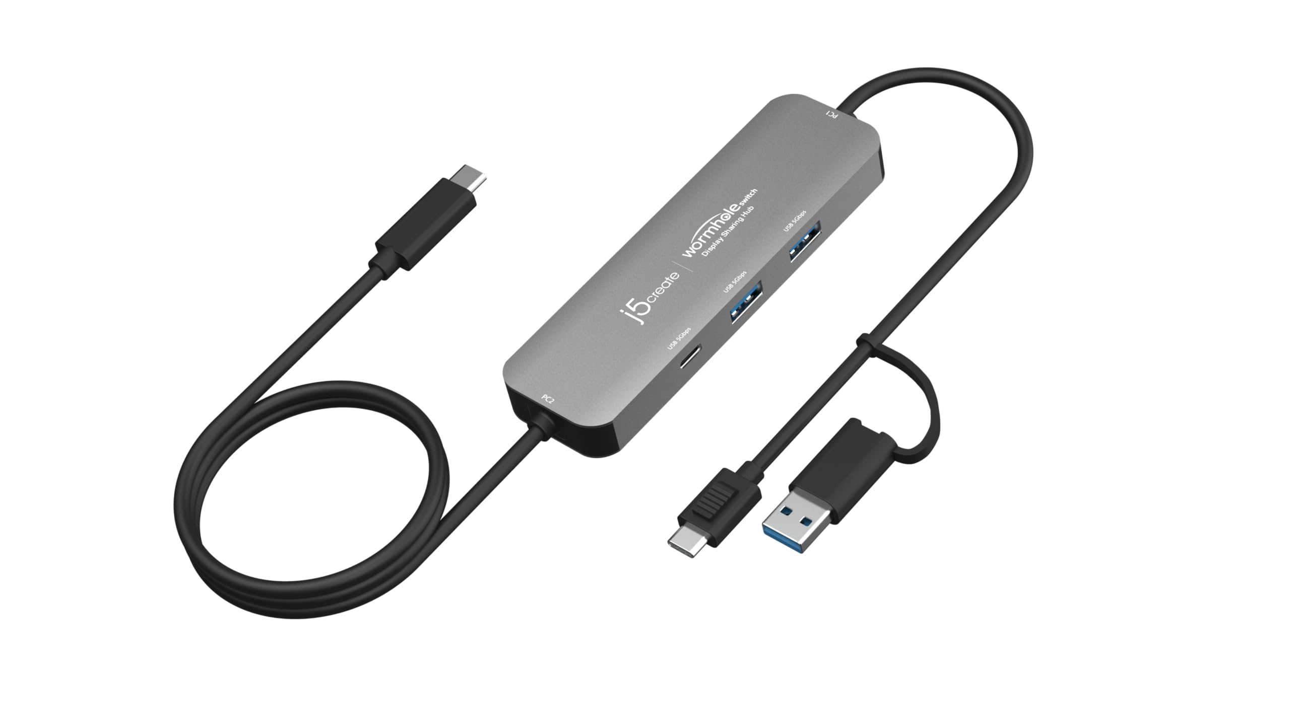 Amazon | j5create USBリンクハブ Windows専用 2台PC同時操作 データ