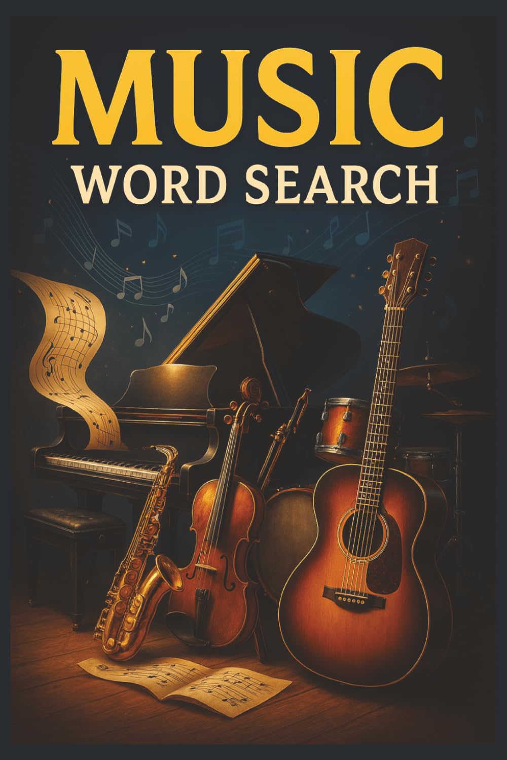 Music Word Search: 55 Word Search Puzzles Exploring Instruments, Genres, Composers, Rhythm & Music Theory with Facts, Tips & Complete Solutions
