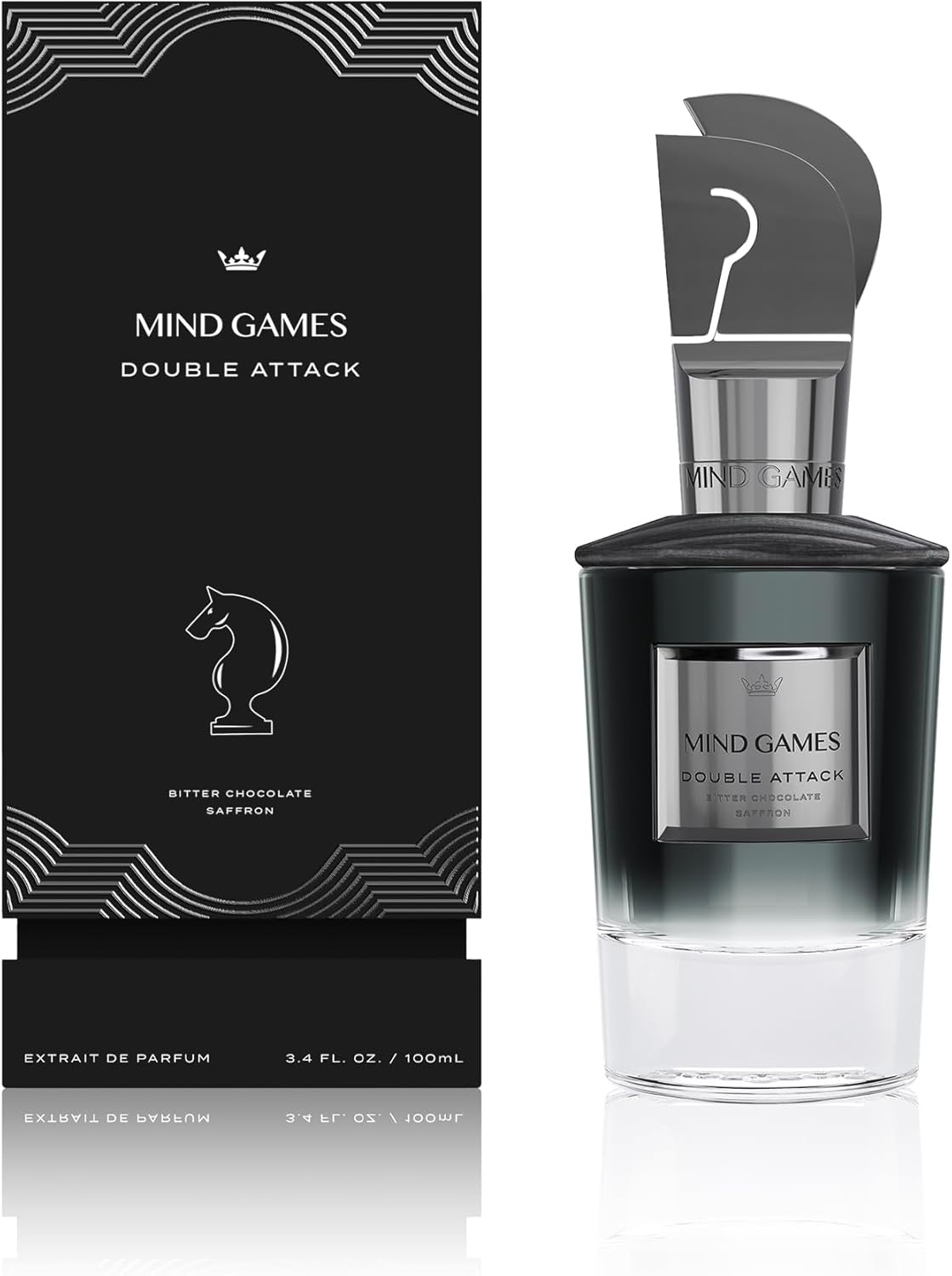 MIND GAMES Double Attack - Luxury Perfume with Notes of Pimento Oil, Cinnamon Madagascar & Vetiver Bourbon - Elegant Extrait de Parfum for Women & Men - Woody & Edible Perfume - 100 mL/3.4 oz - Image 3