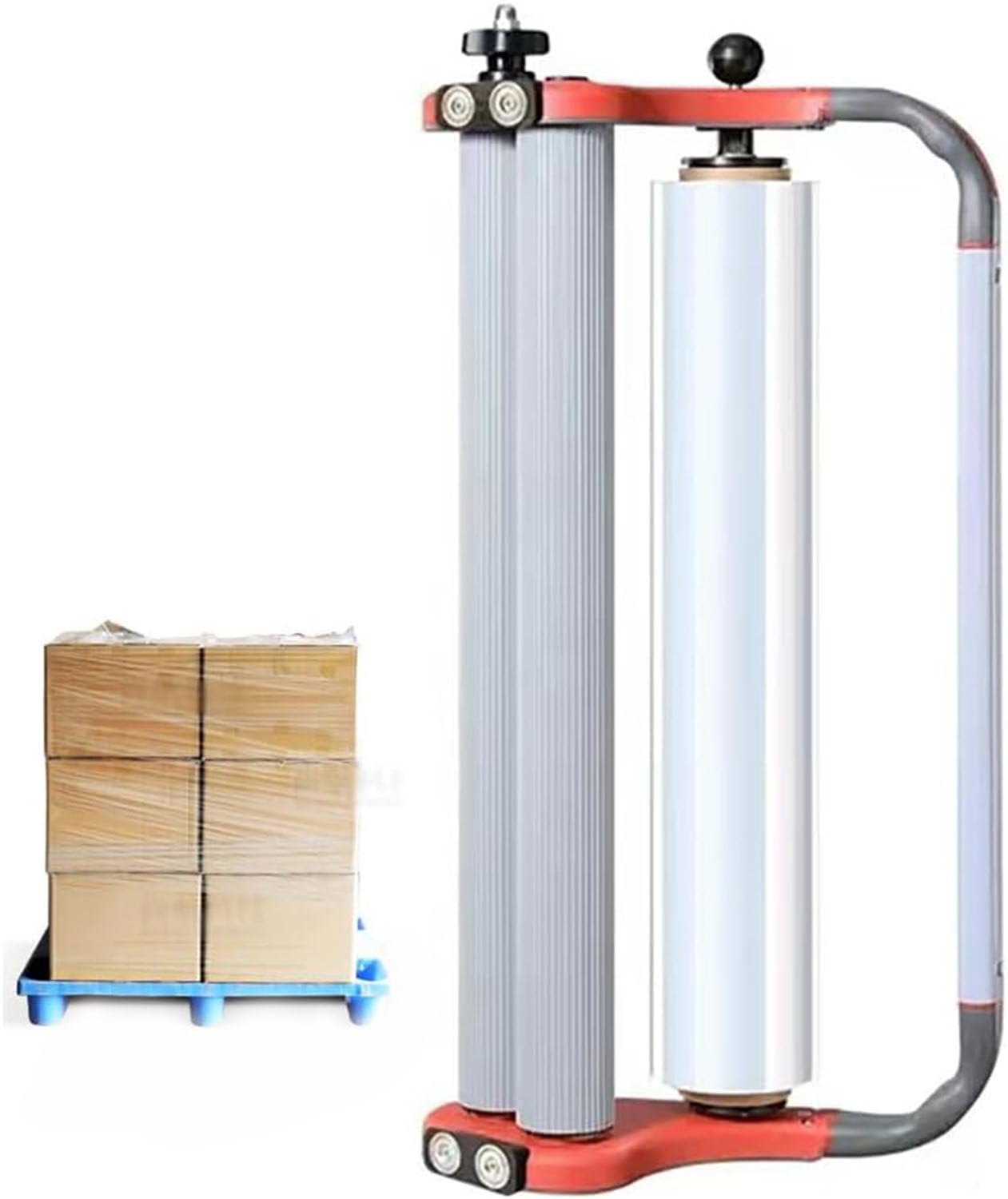 AYCDL Hand Film Wrapping Machine,Manual Stretch Film Wrapper,Industrial Strength Stretch Film Dispenser,Manual Wrapper Tool Set,For Food Packaging