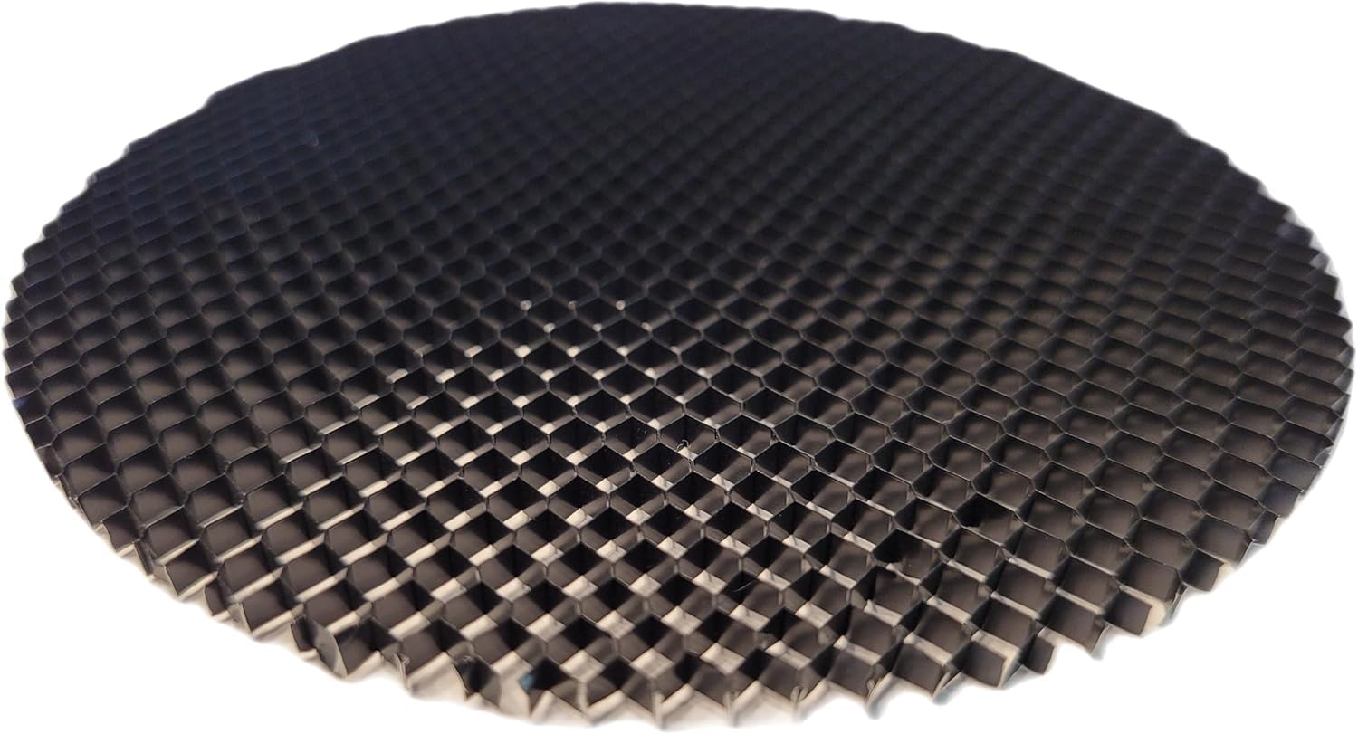 Ironsmith Lighting Products Black Aluminum Honeycomb Lighting Louver - MR16 Light Bulbs, Reduce Glares and Hotspots, for Halogen, LED Light Bulb Type Spot and Flood Light Fixture - Pack of 10