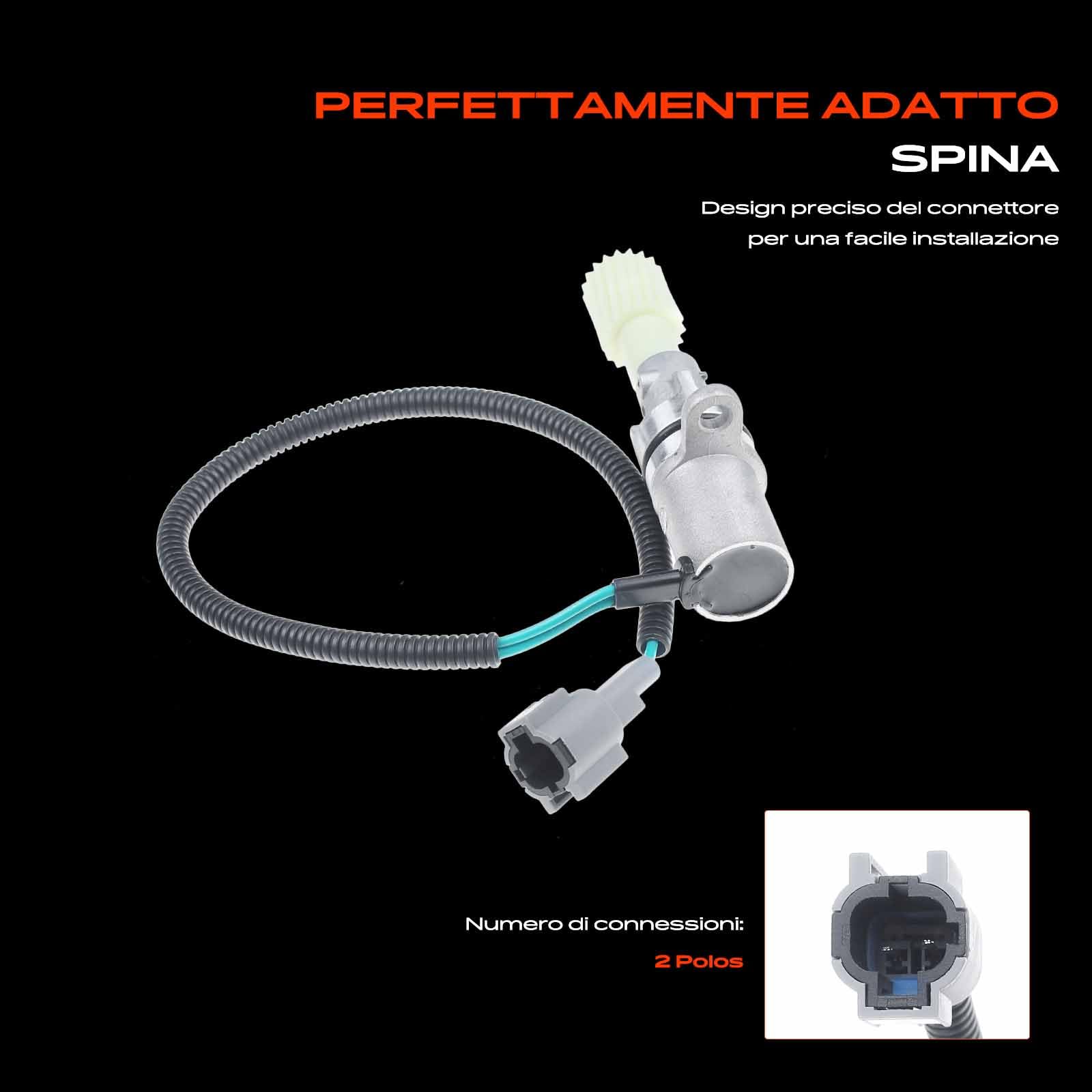Frankberg Sensore di percorrenza Sensore albero tachimetrico Compatibile con NP300 Navara D40 Pick-up D21 Navara D22 Pick-up D22 Navara D21 Replace# 2501074P01