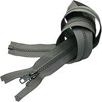 Vista 3 de Cremallera Vislon de 20 pulgadas, separación de plástico moldeado #5 de YKK - Peso medio por cada uno (color seleccionado) (amarillo neón Lite - 803)