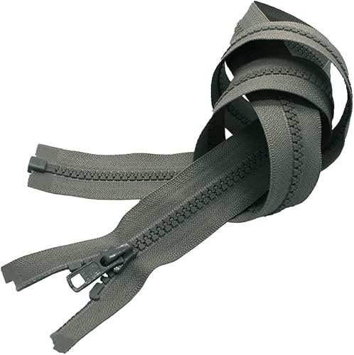 Miniatura 3 de Cremallera Vislon de 20 pulgadas, separación de plástico moldeado #5 de YKK - Peso medio por cada uno (color seleccionado) (amarillo neón Lite - 803)