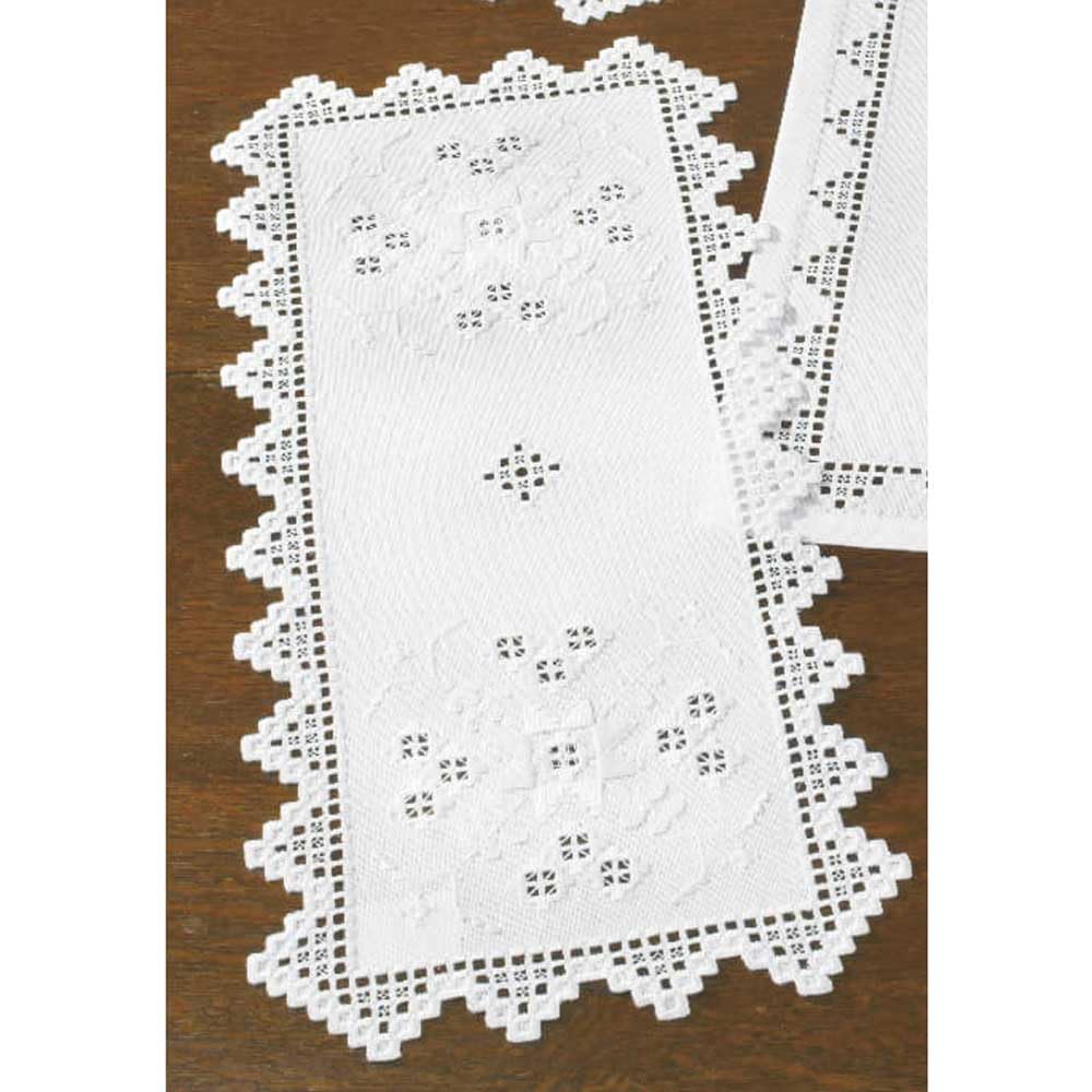 Permin Hardanger Table Runner Embroidery Kit, Hardanger Counted Pattern, Multi-Colour
