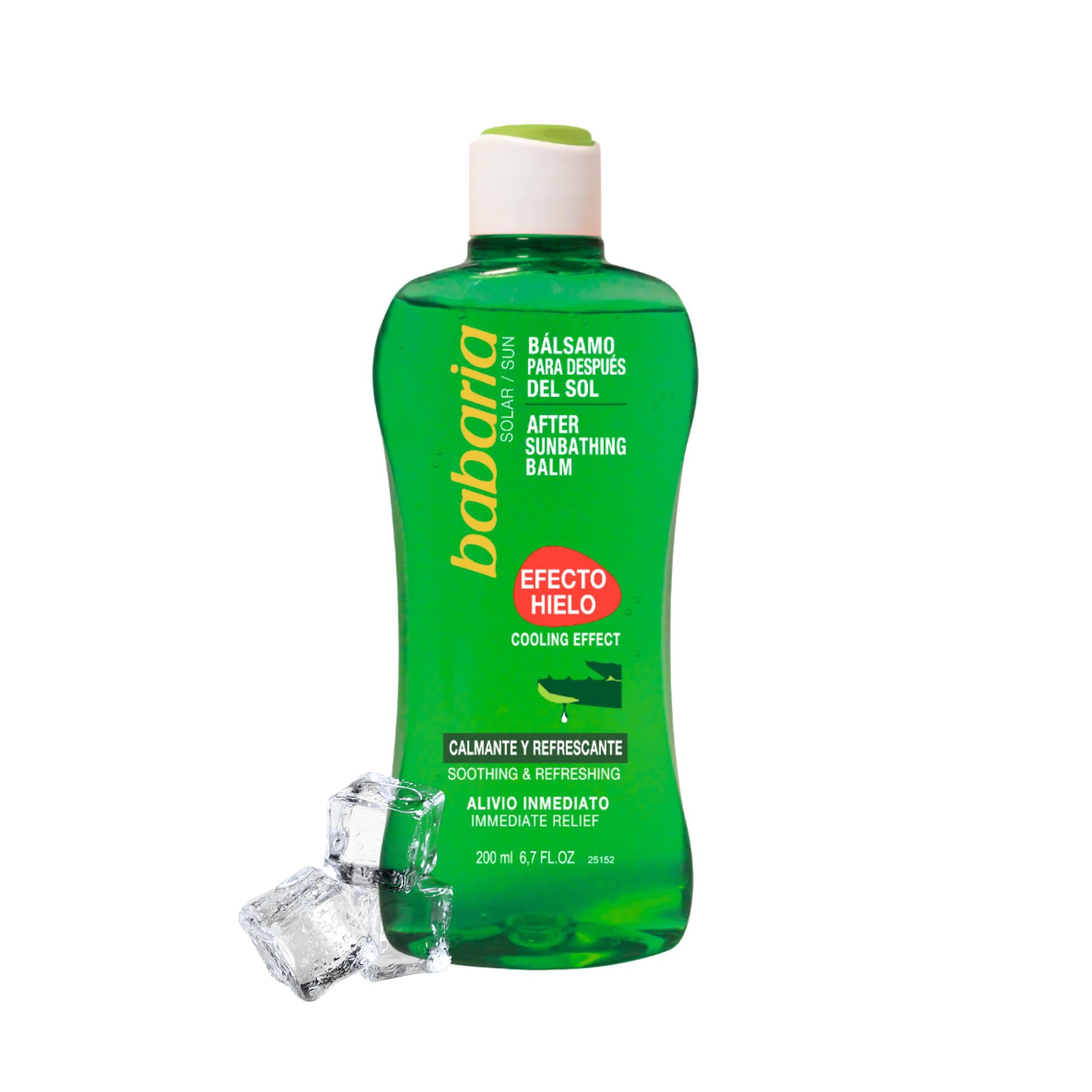 Babaria After Sun Efecto Hielo Aloe Vera 200 ml – Crema Aftersun Prolonga el Bronceado - Aftersun Corporal Mujer y Hombre