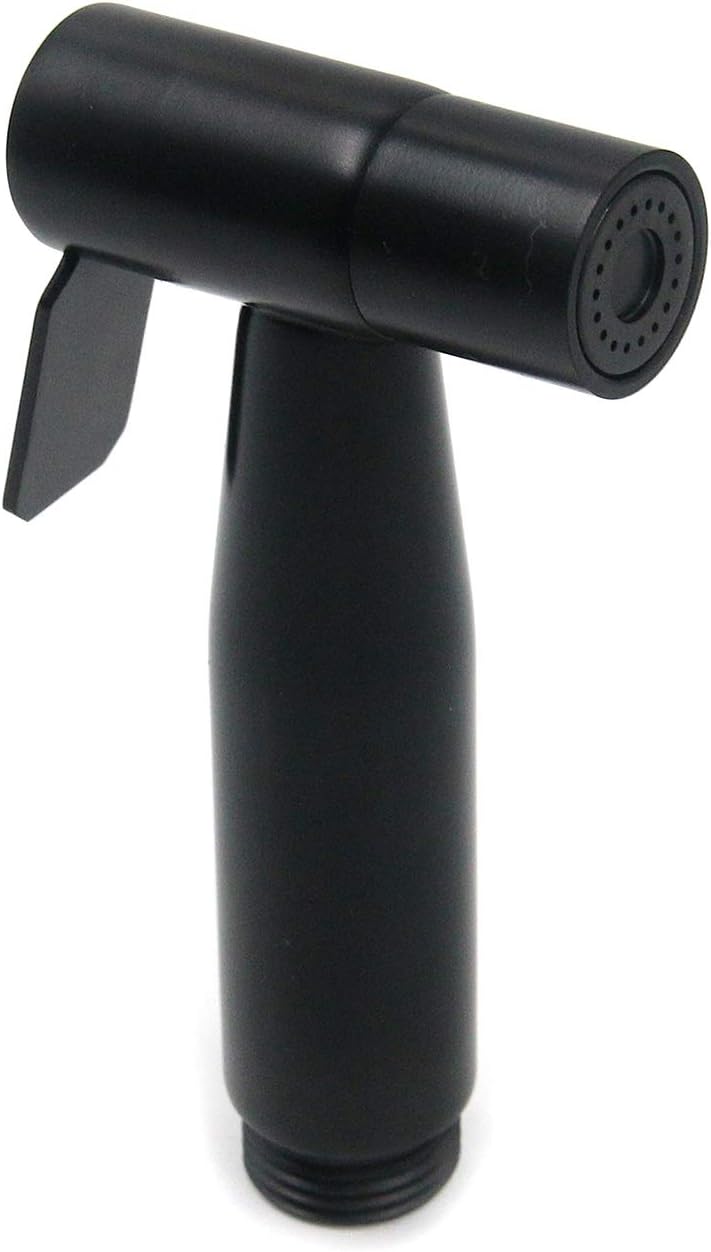 T Tulead Bidet Sprayer for Toilet Handheld Sprayer Head Stainless Steel Bidet Sprayer Head Black,Easy Control