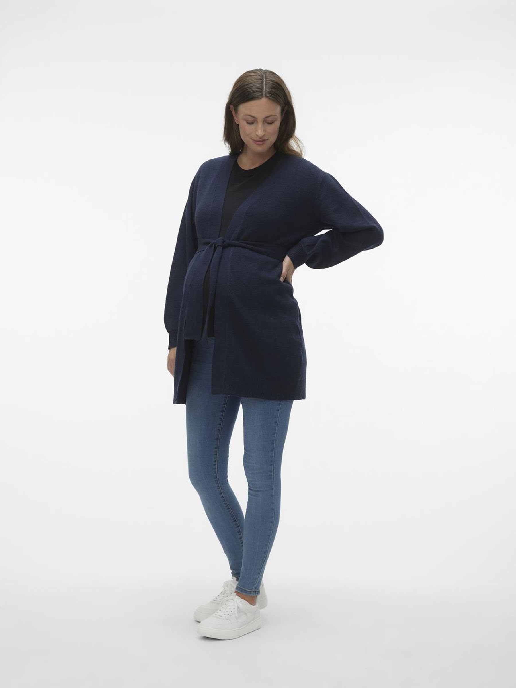 MAMALICIOUS Damen Mlannie L/S Cardigan A. Strickjacke