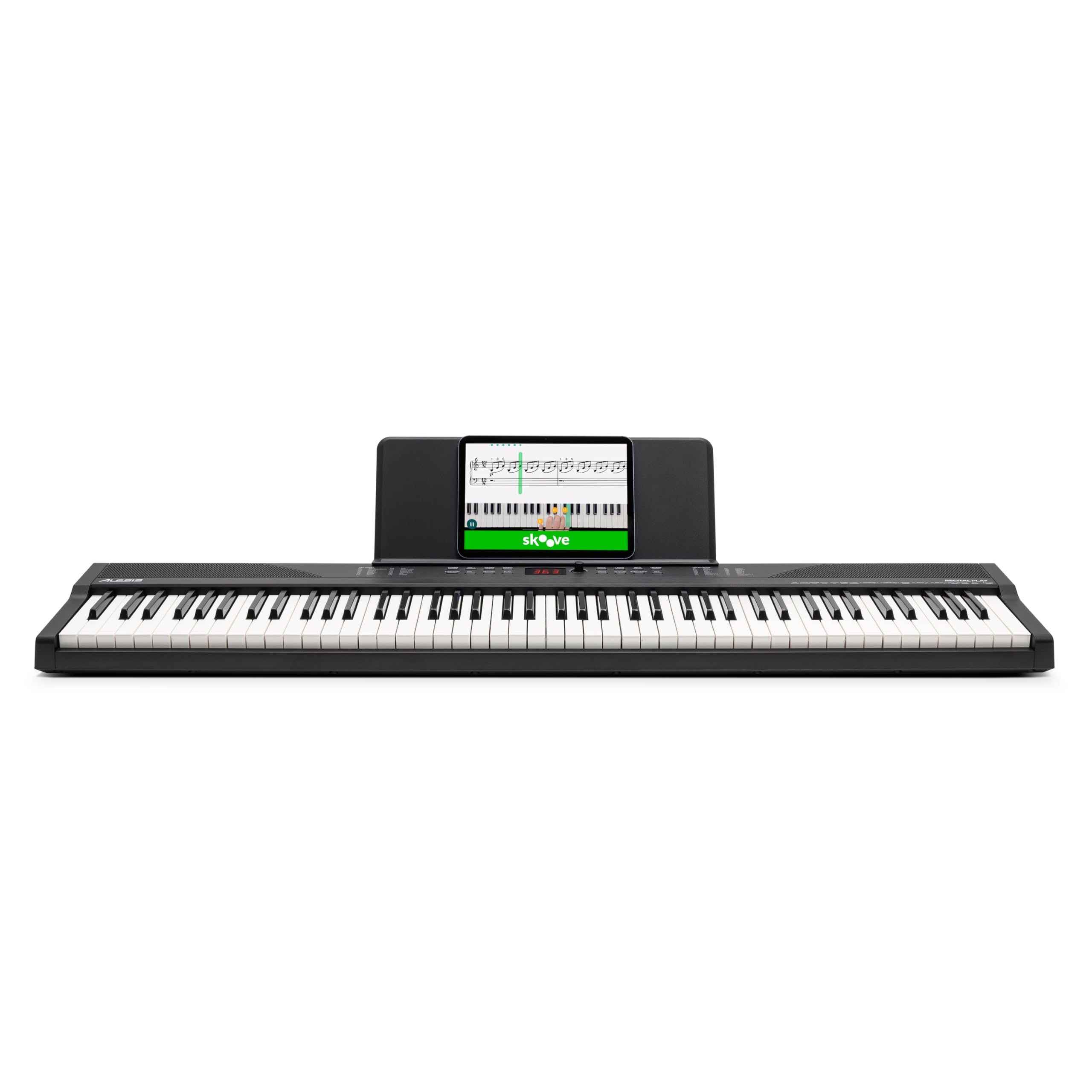 Alesis 88 Key Keyboard Piano with 480 Sounds, Speakers, USB MIDI, Carry-Bag, Stand, Headphones, Pedal and Piano Lessons for Beginners
