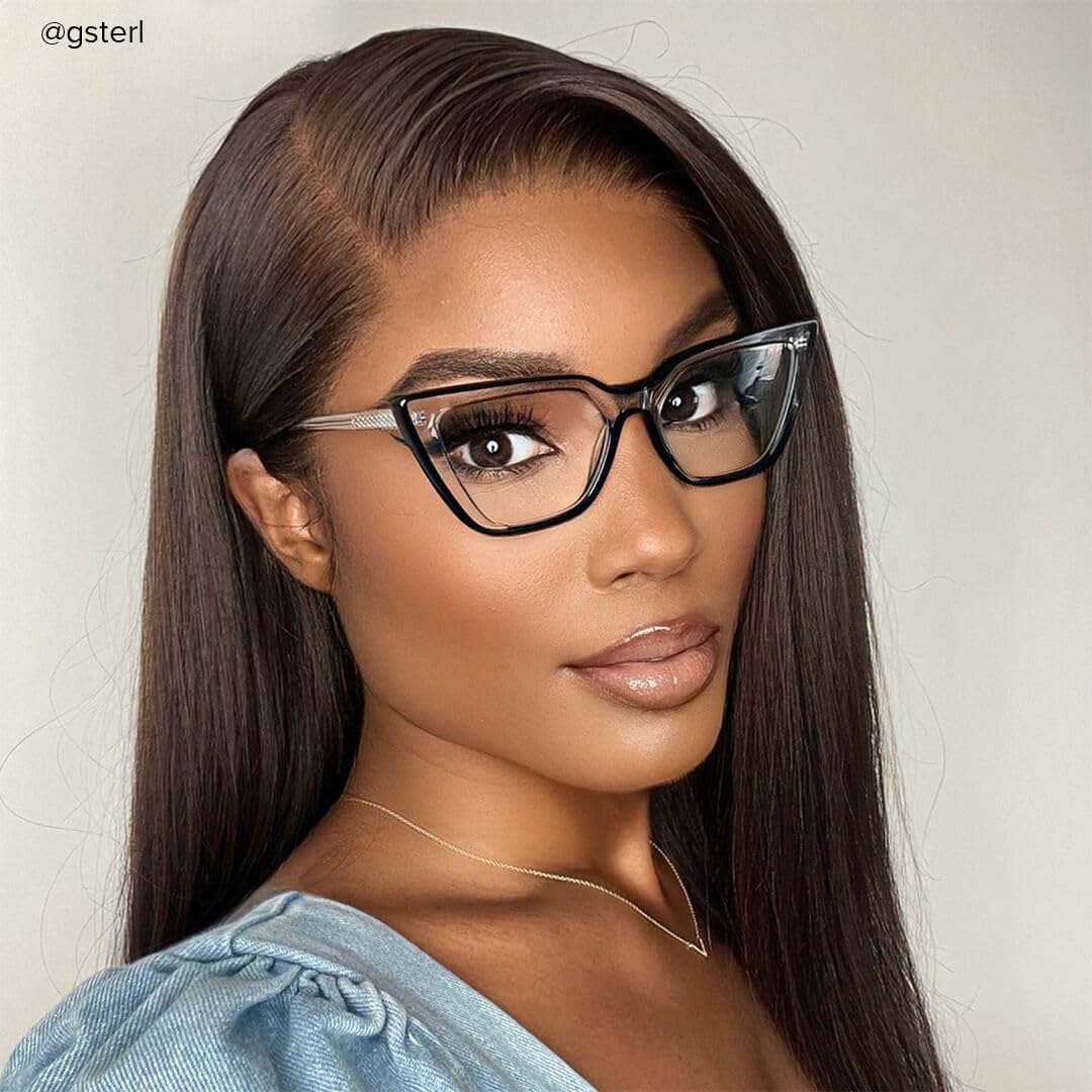 VOOGLAM Oversize Cat Eye Blue Light Blocking Glasses for Women Anti UV Eyestrain Eyewear Lyuba