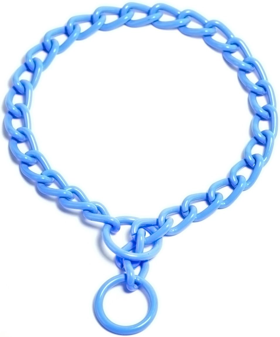 Platinum Pets Coated Fur Saver Chain Training Collar, 21