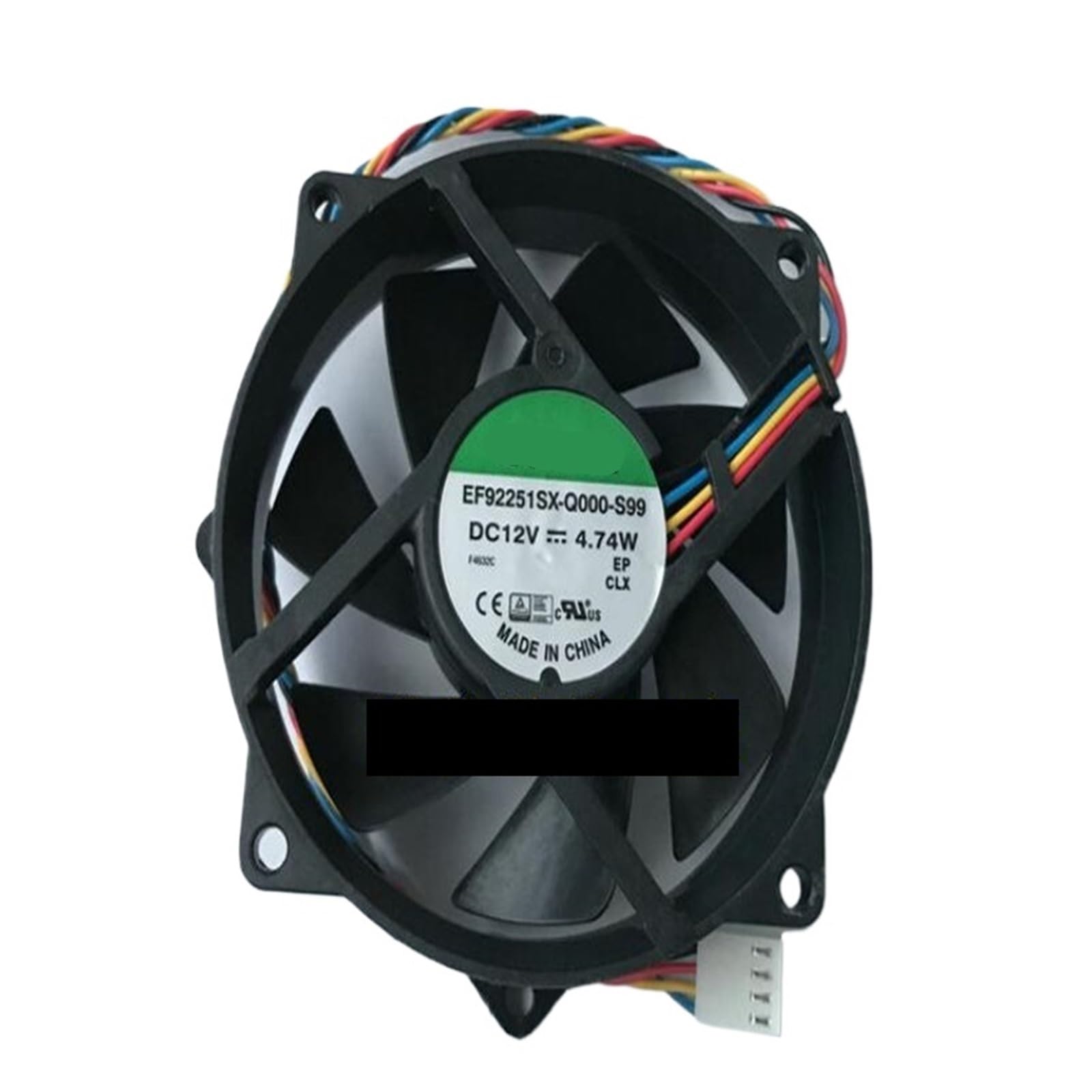 Uitgvdqat No Rgb Ef92251sx-Q000-S99 Dc12v 4.74W 4-Wire Cooling Fan