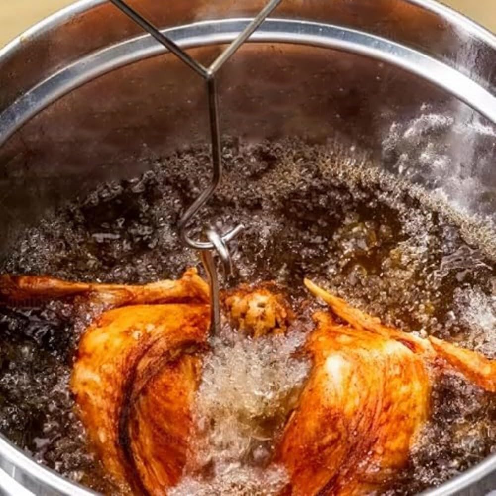 Wszechstronny zestaw do smażenia ze stali nierdzewnej: idealny do chrupiącego kurczaka i soczystej pieczeni