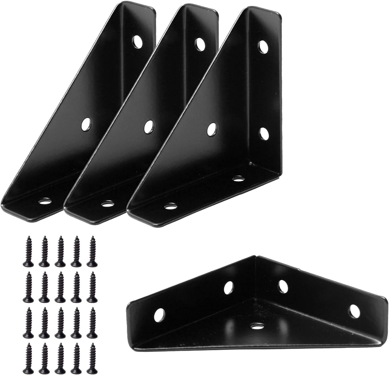 Beynant Corner Brace Brackets, 4Pcs 66mm x 66mm Corner Braces for Wood