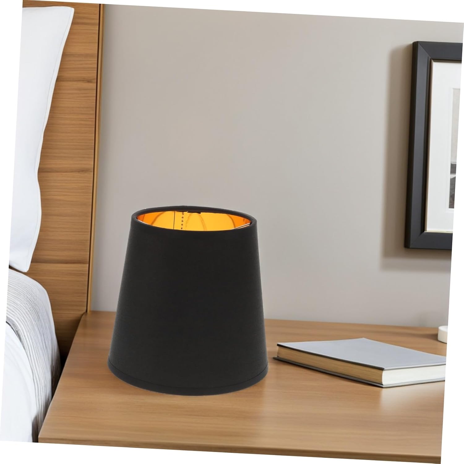 Alipis 6Pcs Black Metal Barrel Pendant Light Shades Socket Compatible Vintage Chandelier Lamp Covers for Living Bedroom Table Lamps with Sturdy Construction and Easy Installation