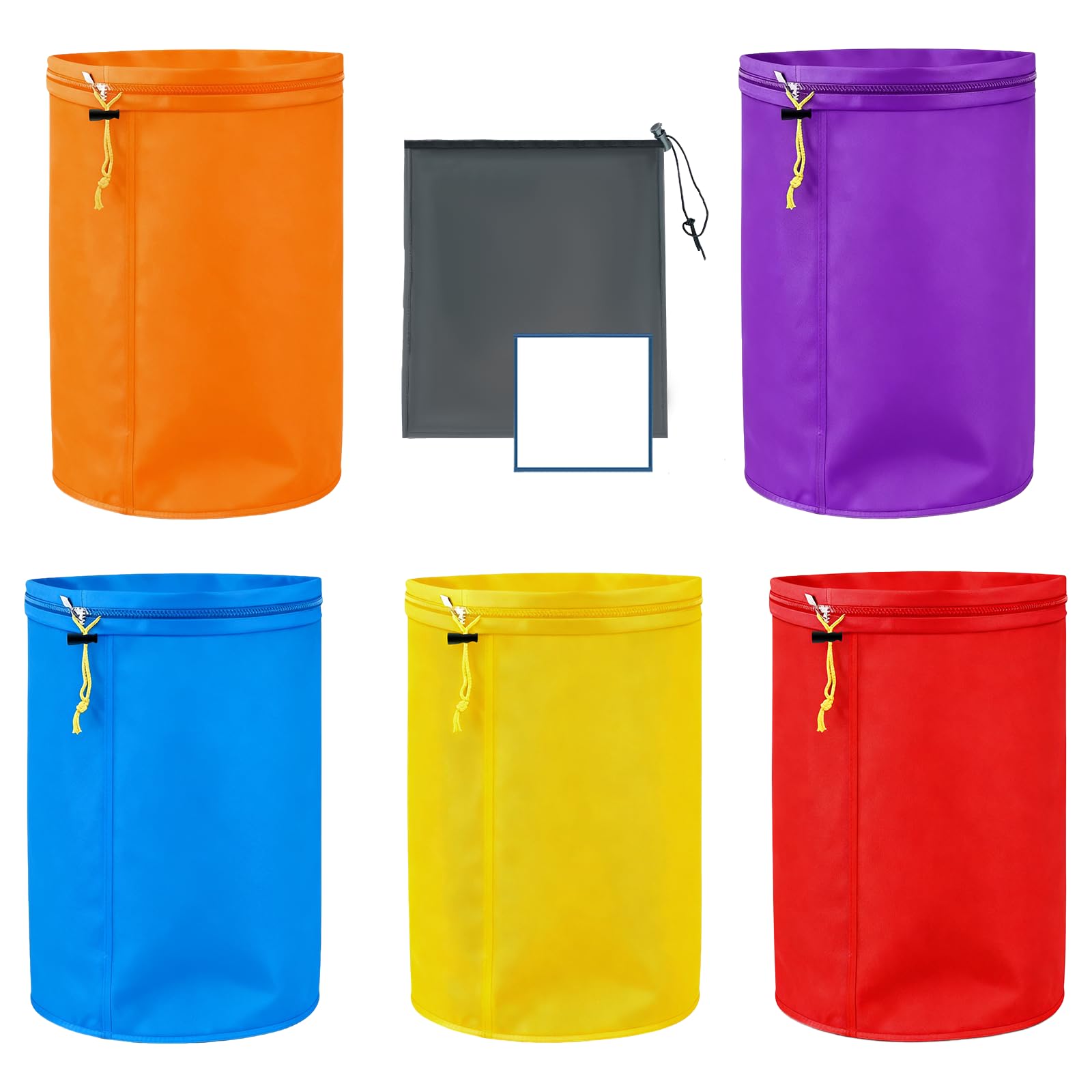 Bubble Bags 5 Gallonen (5er Set) Schaumbeutel-Kit für Kräuterextraktion - Iceolator Bags Professionelles Eiswasser-Extraktionsset zur Herstellung von Kräuterextrakten