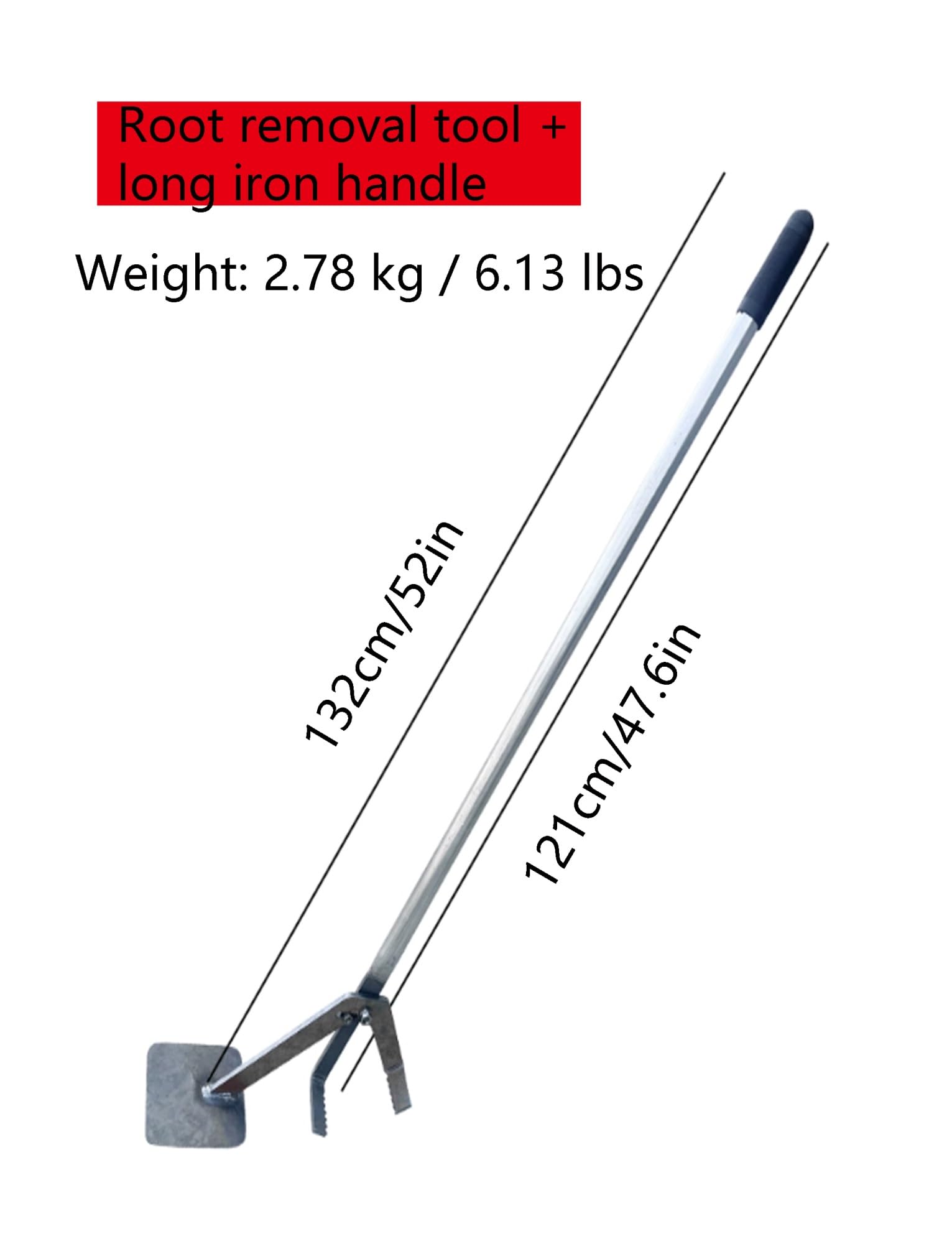 Wielofunkcyjne narzędzie dźwigniowe do usuwania manioku, bakłażana, korzeni kukurydzy, łodyg tytoniu i roślin pieprzu - trwała i wydajna konstrukcja 92 cm / 36.2in