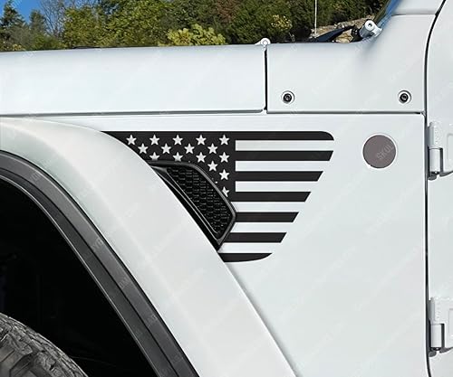 Miniatura 10 de Calcomanías estándar para guardabarros para Jeep Wrangler Gladiator Rubicon Mohave 392 JL JT 2018-2024 (rojo rubí)