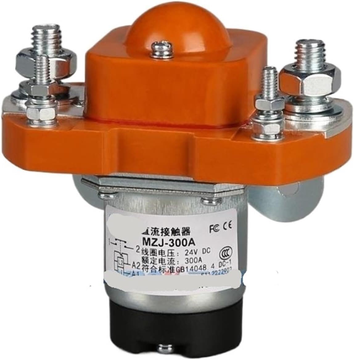 Stycznik SZJ-300A MZJ-300A Power Relay 12 V 24V 36V 48V 60V 72V 120 V do akumulatorów samochodowych ciężarówek z zaczepem (napięcie coli 24VDC)